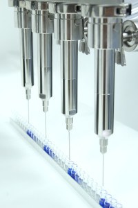 Pharma Dispenser for pharmaceutical production and filling of viscous pharmaceuticals